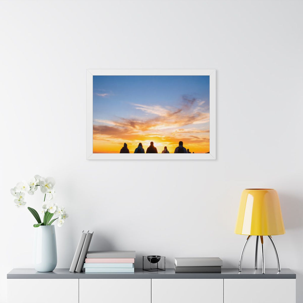 Framed Horizontal Poster - Sunset Ridge (14×11, 16×12... |...