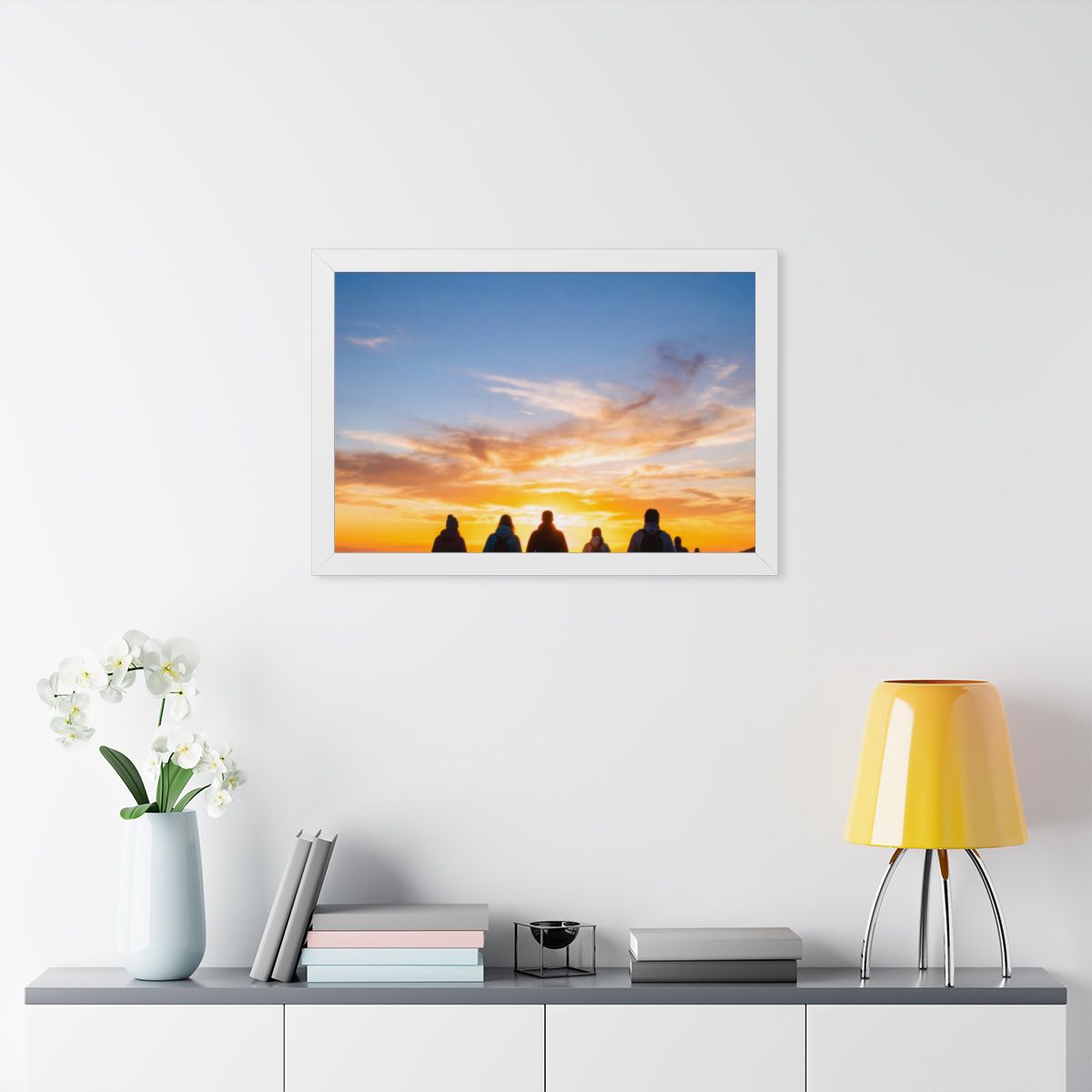 Framed Horizontal Poster - Sunset Ridge (14×11, 16×12... |...