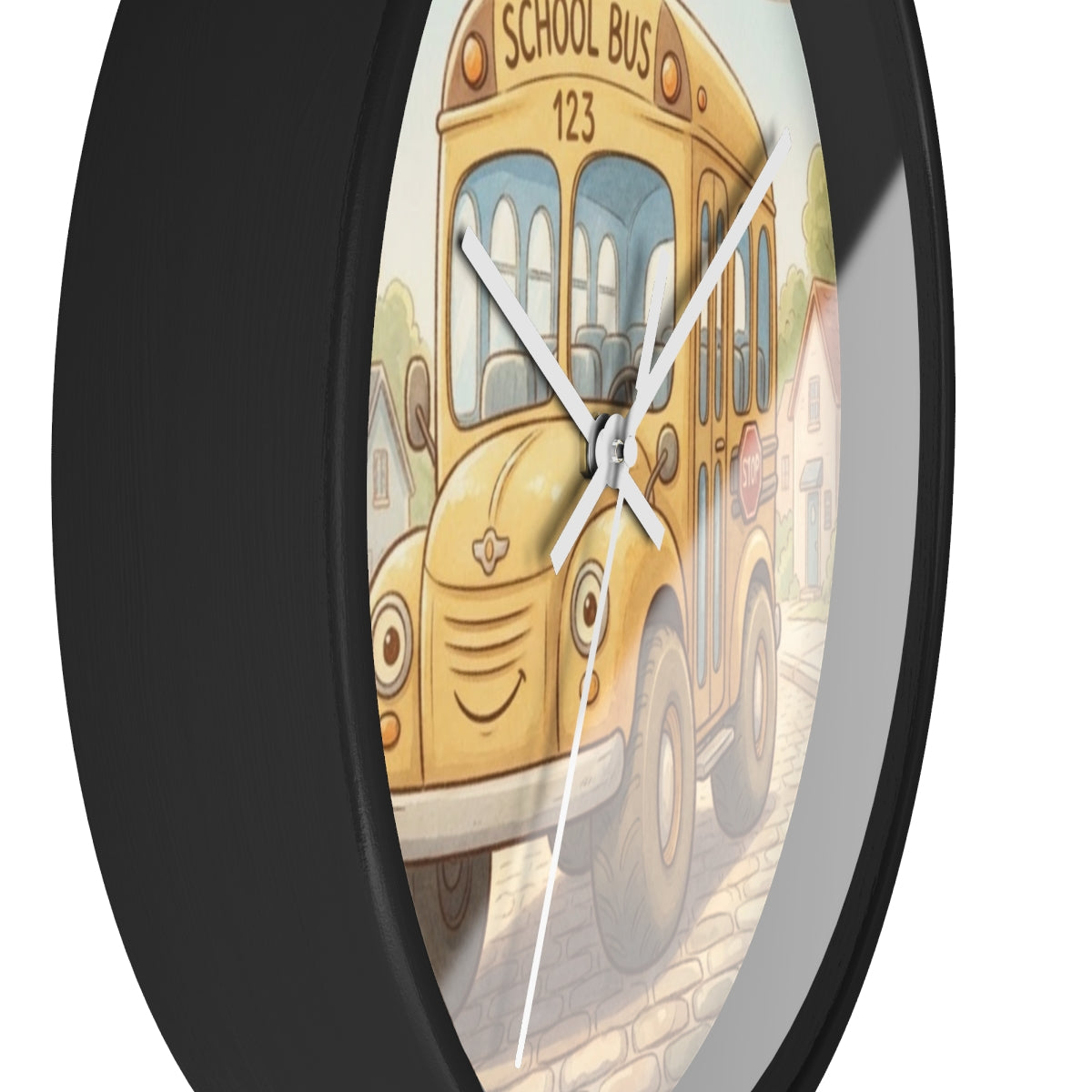 Wall Clock - Storybook School Bus Hour | Echovira Gallery