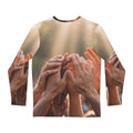 Men's Long Sleeve Shirt - Golden Rays of Unity Wall Art |...