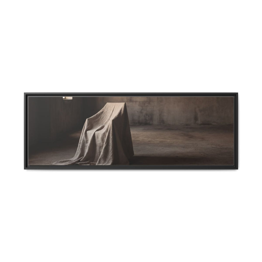 Framed Matte Canvas - Wabi-Sabi Silhouette Art — Black / 1.25"