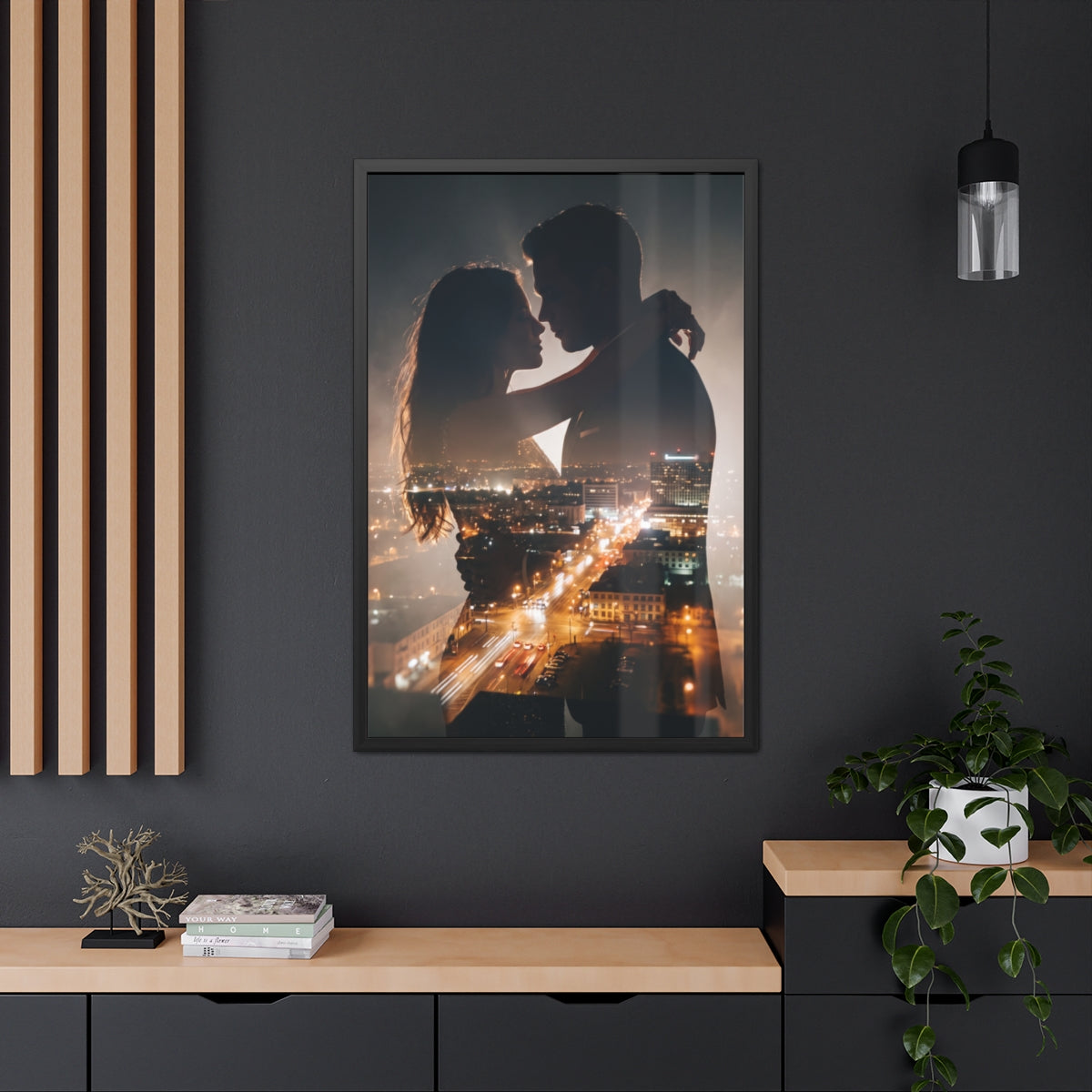 Framed Poster - Metropolitan Lovers Skyline (8×12, 9×11... |...