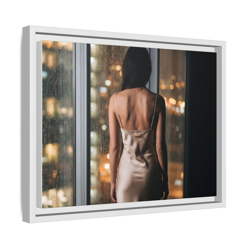 Framed Matte Canvas - Cinematic Nights — White / 1.25"