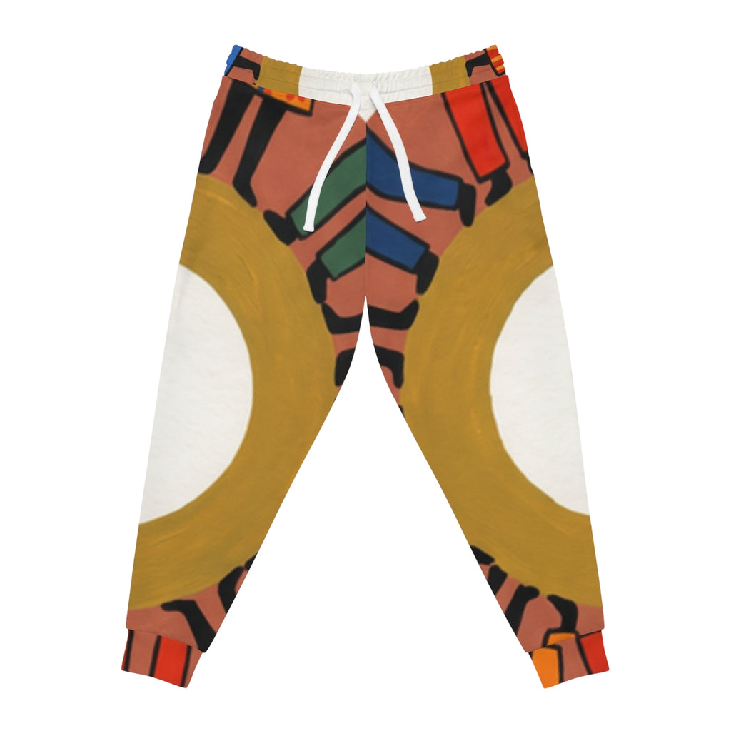 Men's Athletic Joggers - Unity Mandala Folk Art | Echovira...