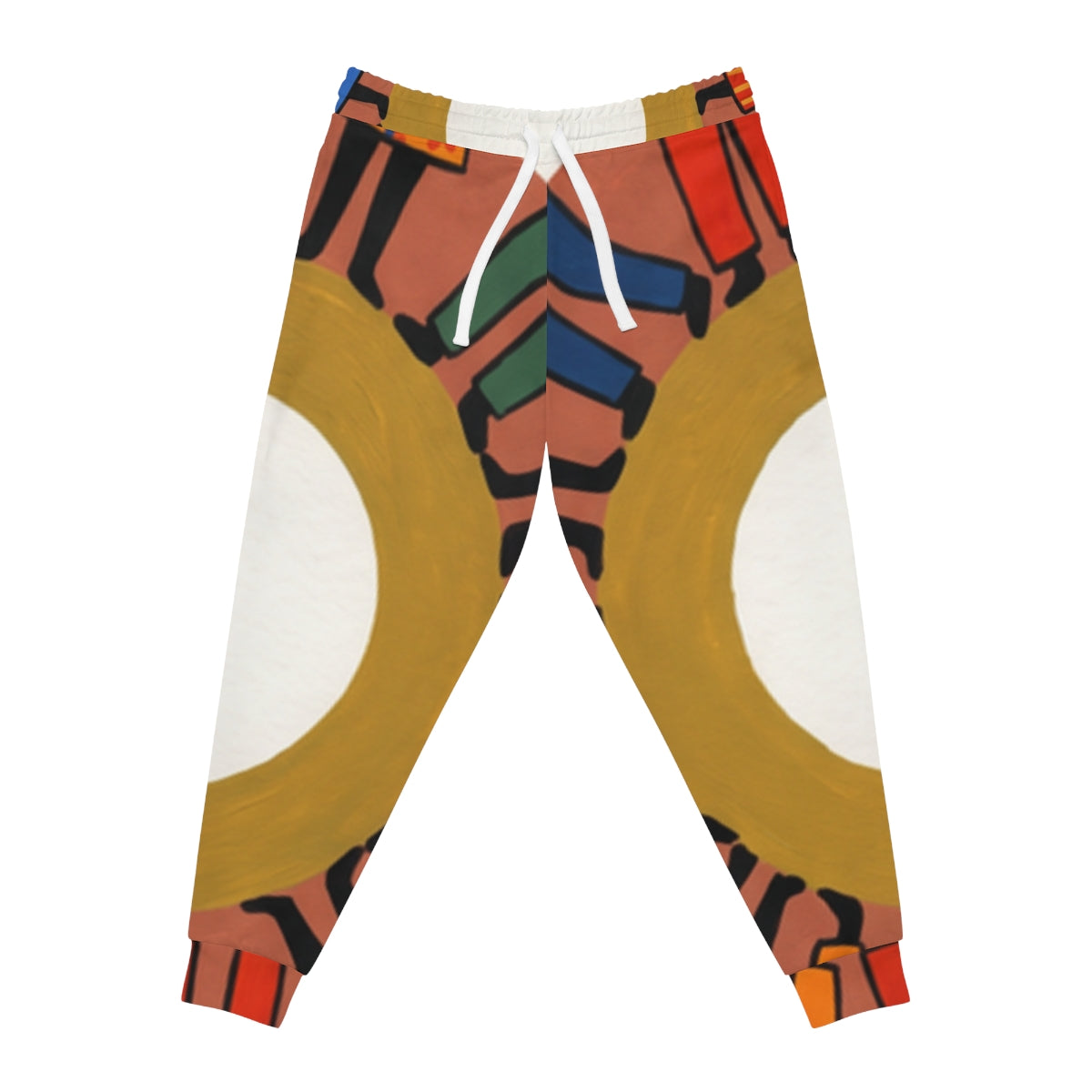 Men's Athletic Joggers - Unity Mandala Folk Art | Echovira...