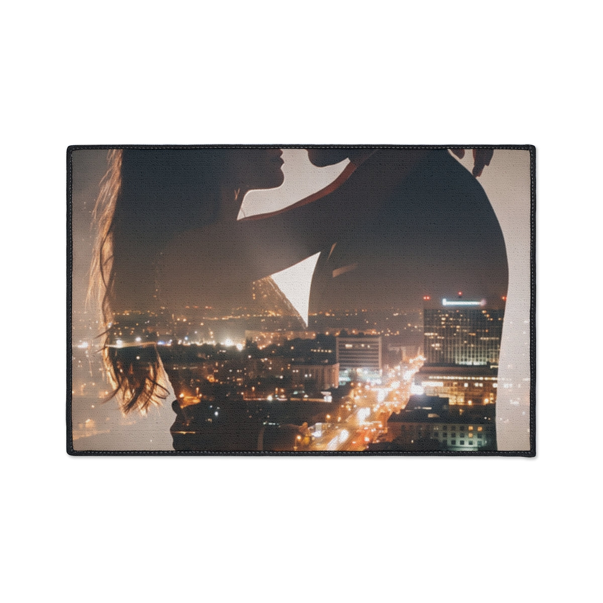 Floor Mat - Midnight City Silhouette | Echovira Gallery