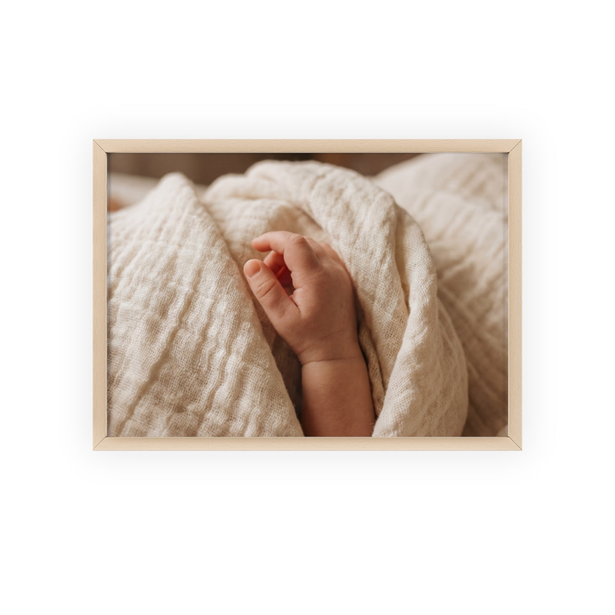 Posters with Wooden Frame - Soft Neutral Art