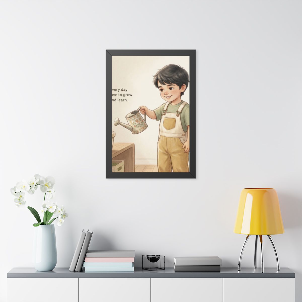 Framed Vertical Poster - Daily Growth Art — Black (11×14......