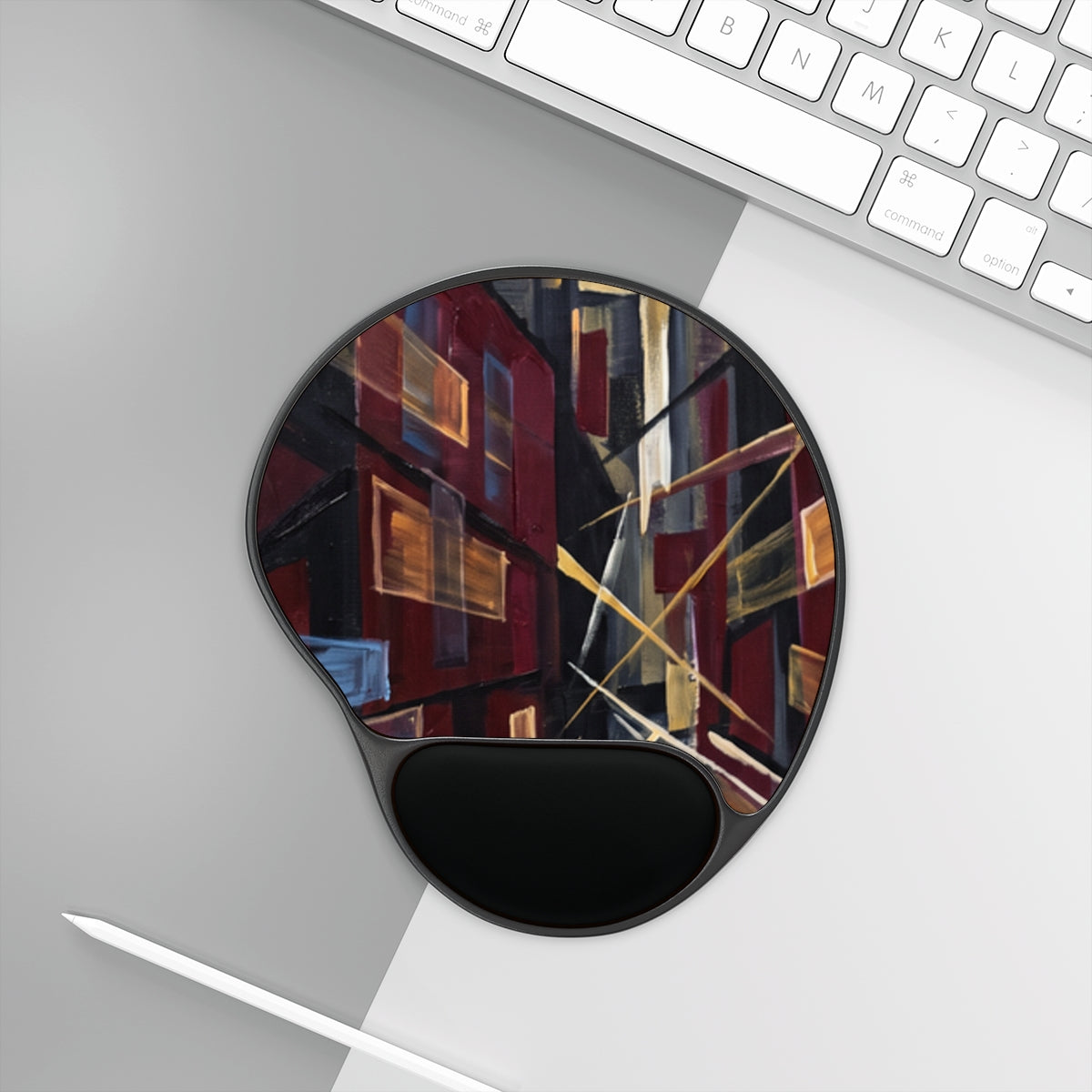 Mouse Pad with Wrist Rest - Urban Perspective | Echovira...