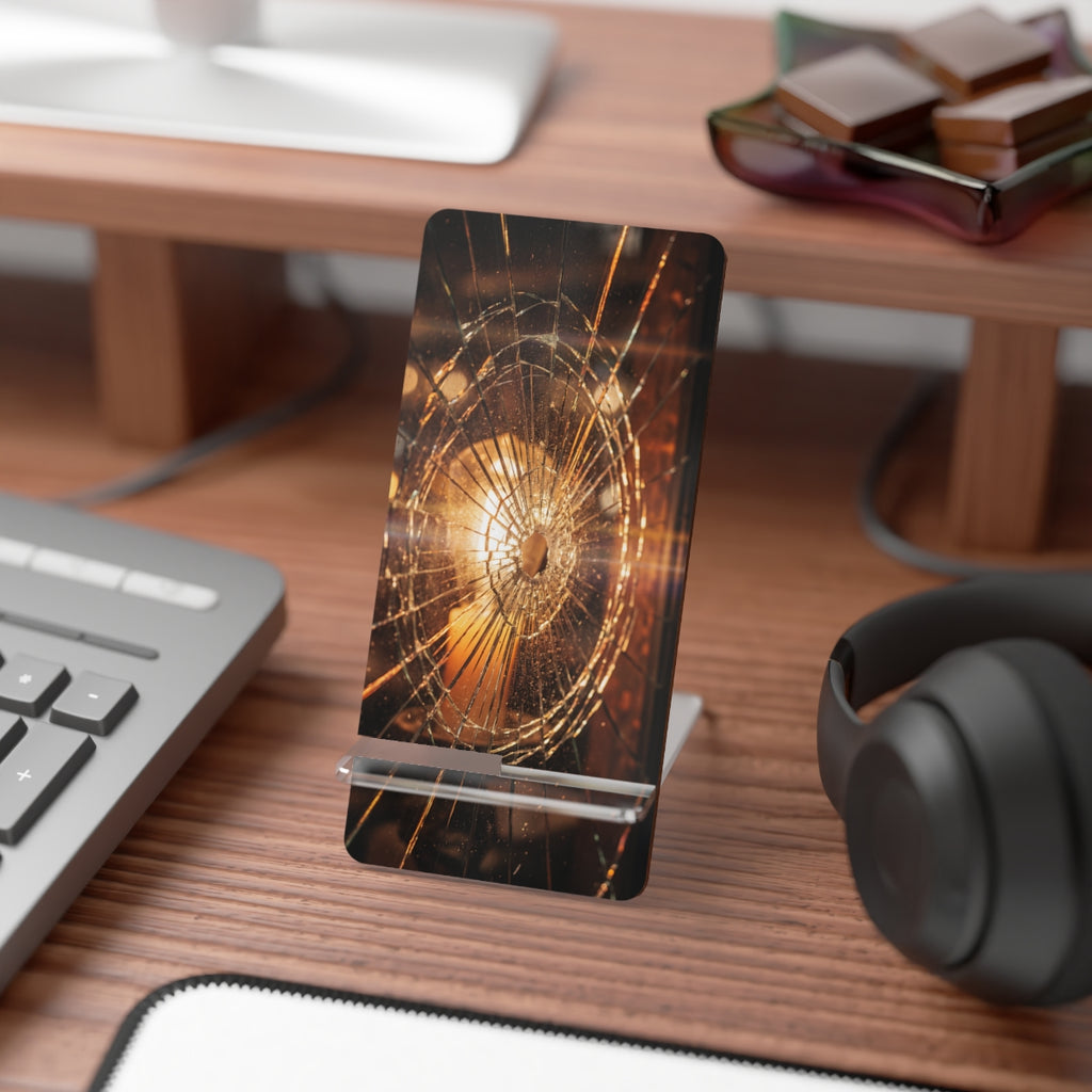 Mobile Display Stand for Smartphones - Golden Shattered... |...
