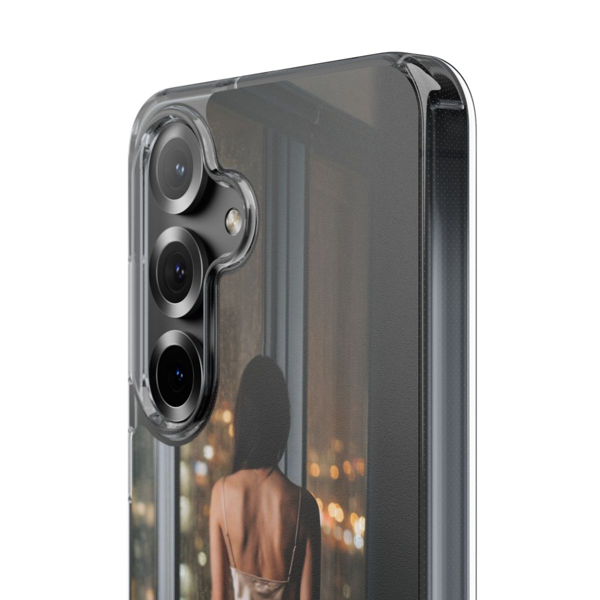 Clear Impact-Resistant Cases - Midnight Rain Clear Phone......