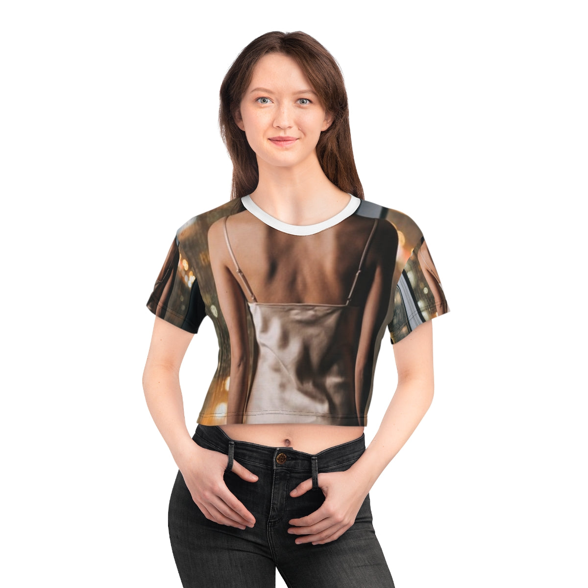 Crop Tee - Rainscape Silhouette | Echovira Gallery