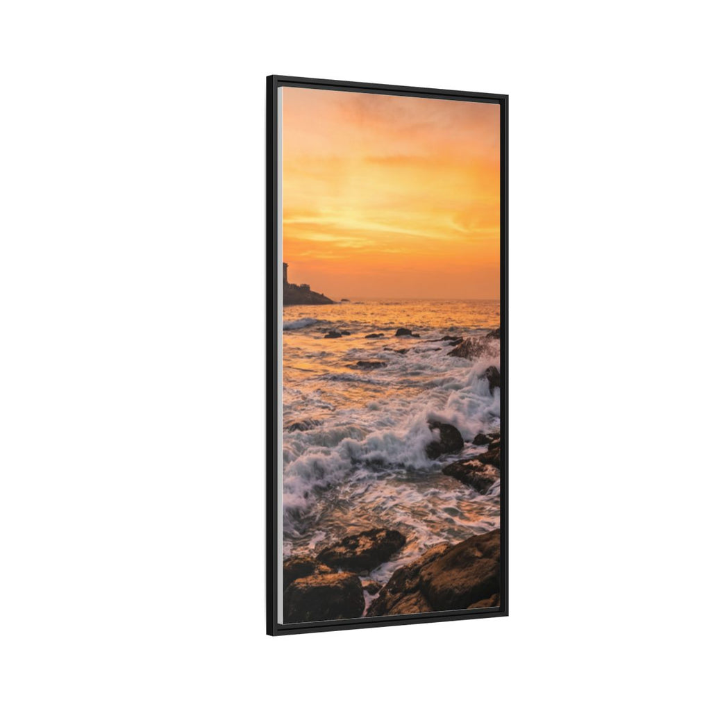 Framed Matte Canvas - Majestic Golden Coast