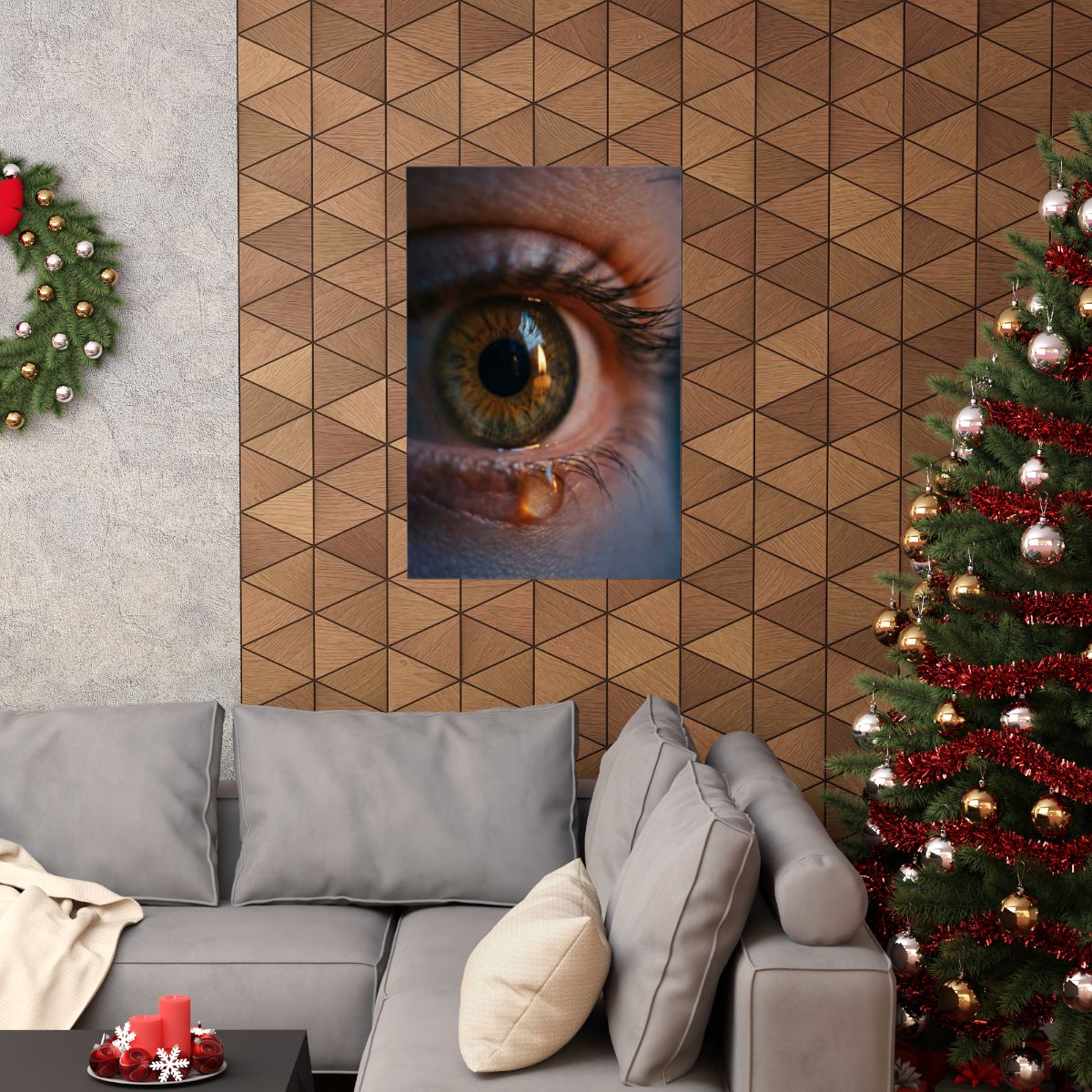 Matte Vertical Posters - Amber Iris Reflection Fine Art... |...