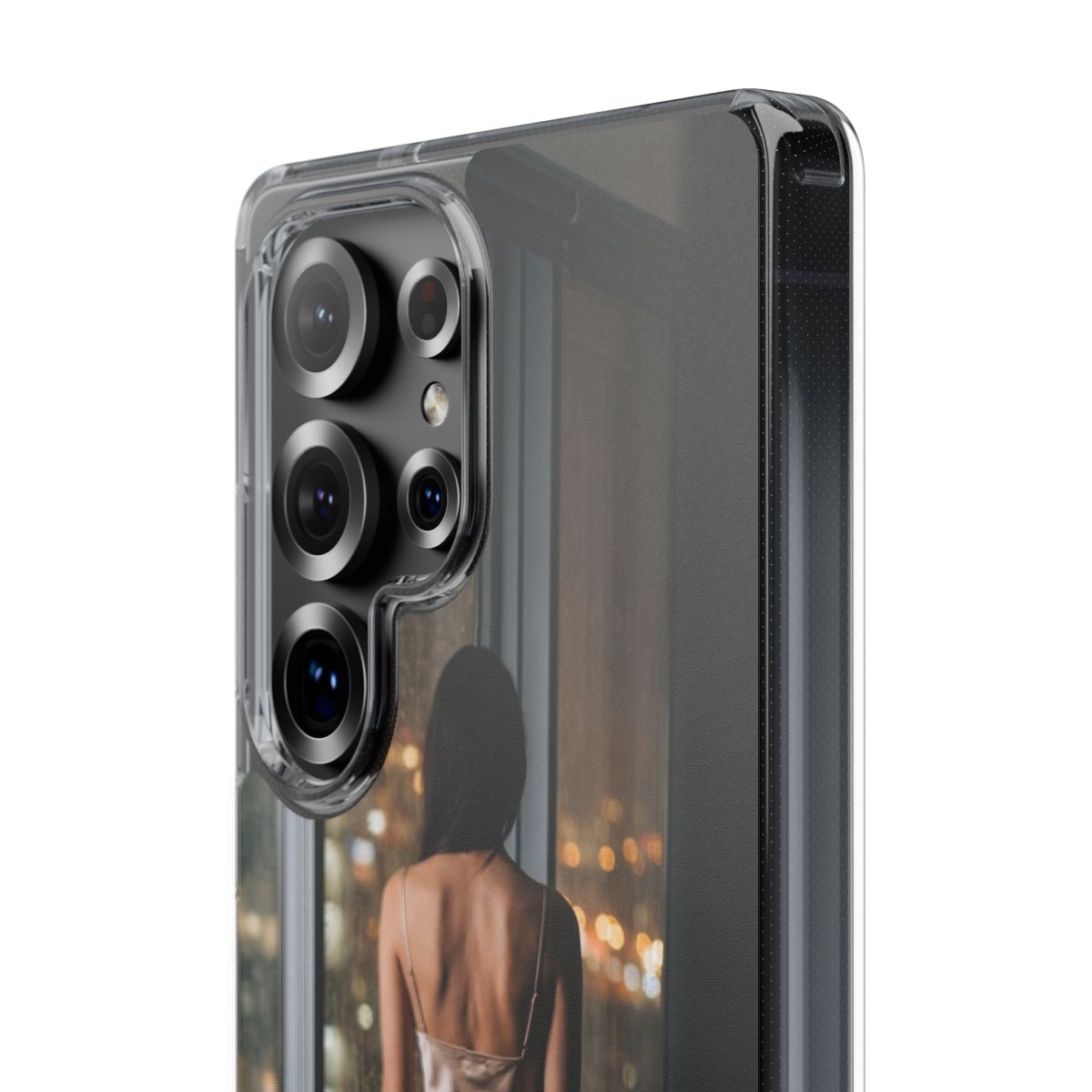 Clear Impact-Resistant Cases - Midnight Rain Clear Phone......