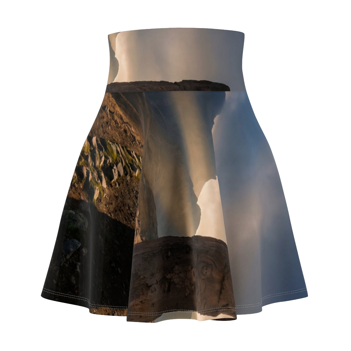 Women's Skater Skirt - Mystic Monolith Ancient Persian... |...
