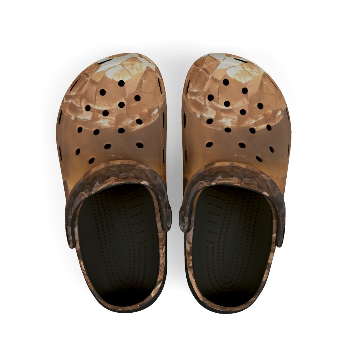 Kids' Clogs with Surreal Floating Ice Sphere