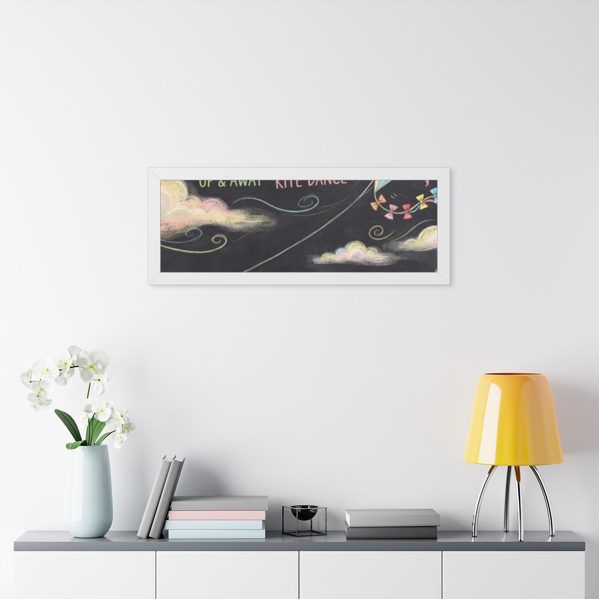 Framed Horizontal Poster - Breeze Meadow — White (14×11... |...