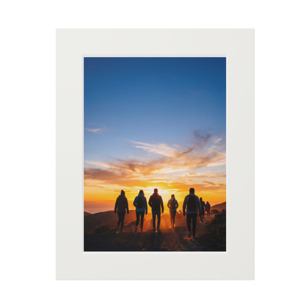 Fine Art Print - Framed Golden Hour Hike — Portrait