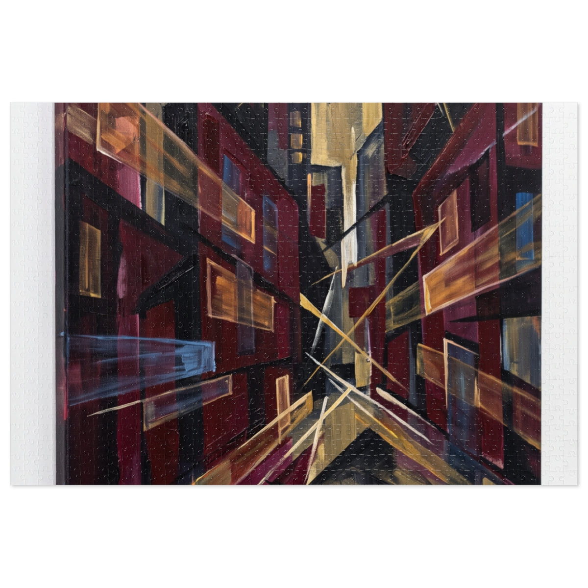 Jigsaw Puzzle with Tin - Urban Perspective (30, 110, 252......