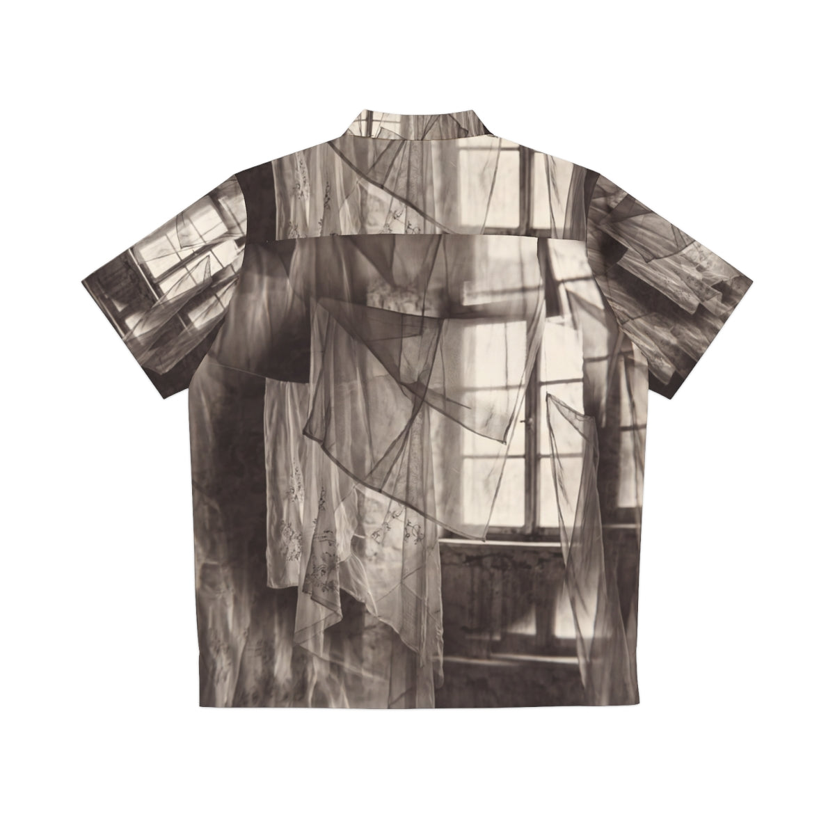 Men's Hawaiian Shirt - Spectral Veils | Echovira Gallery