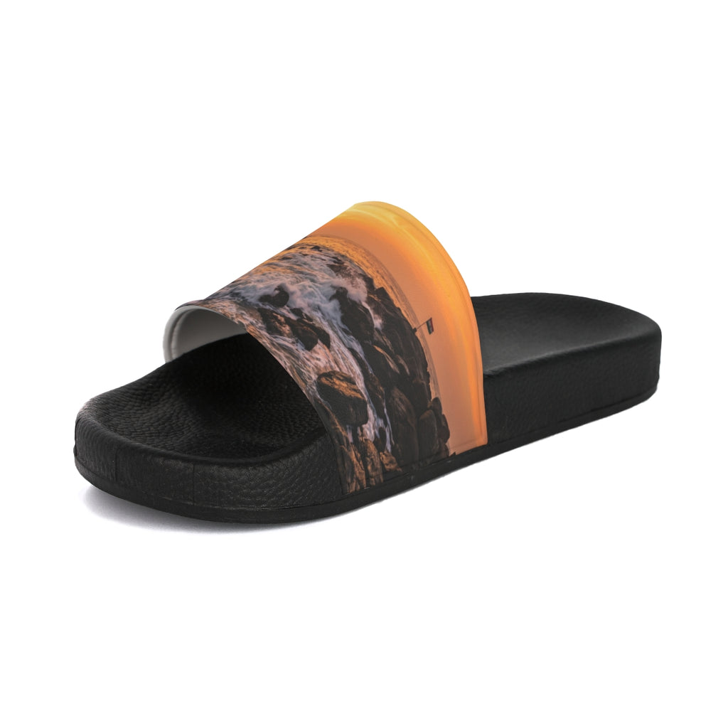 Men's Slide Sandals - Coastal Dawn Vibes
