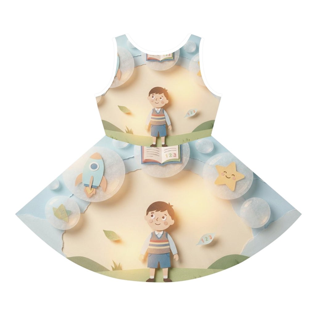 Girls' Sleeveless Sundress - Explorer Story | Echovira...
