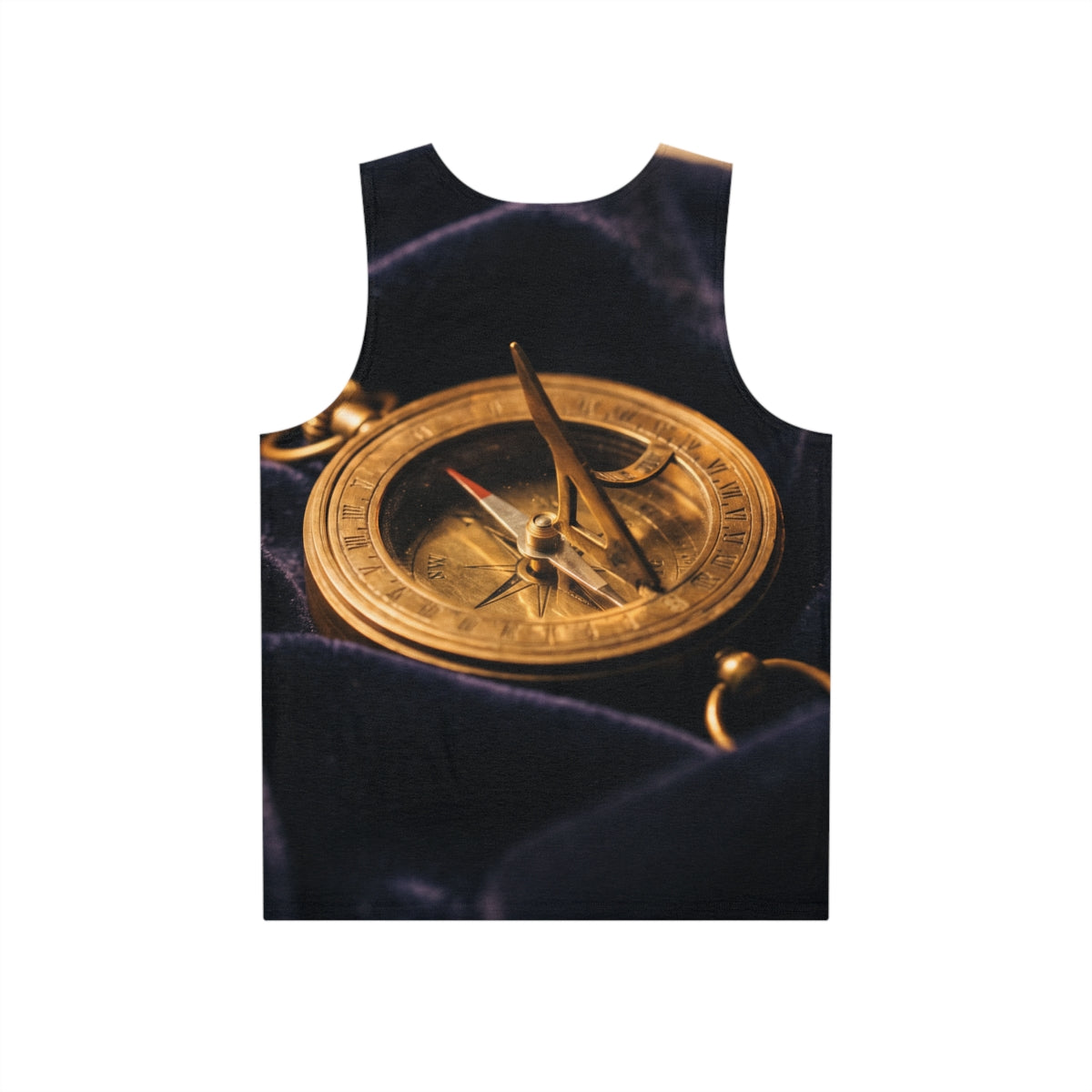Men's Tank Top with Antique Brass Sundial