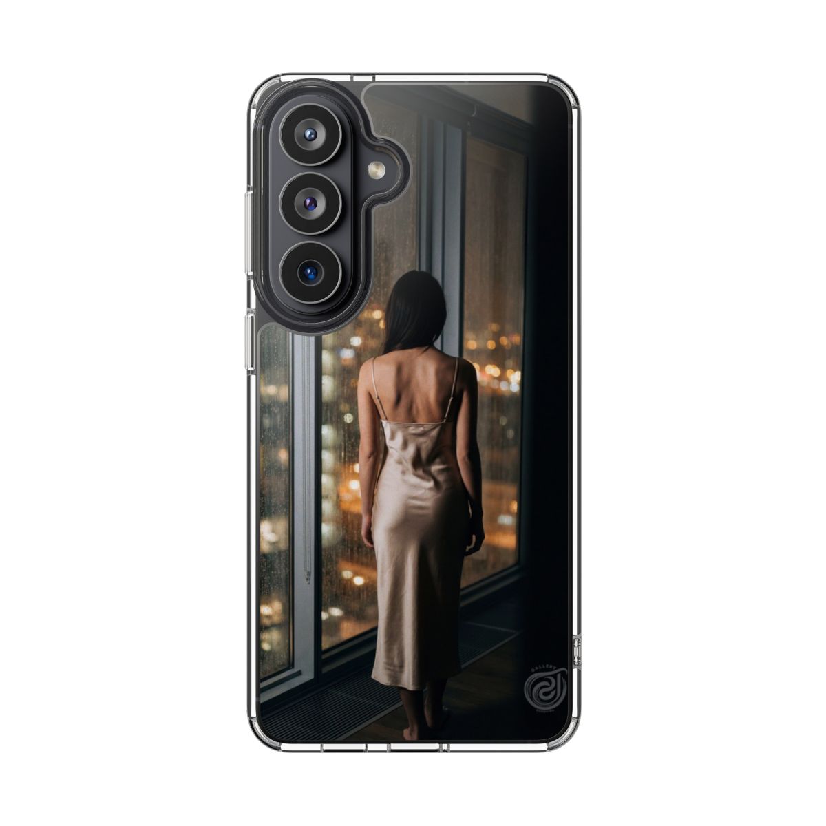 Clear Impact-Resistant Cases - Midnight Rain Clear Phone......