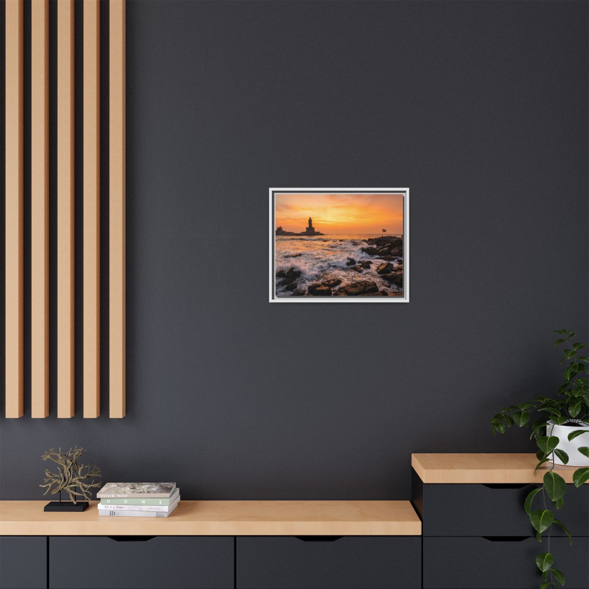 Framed Matte Canvas - Majestic Golden Coast