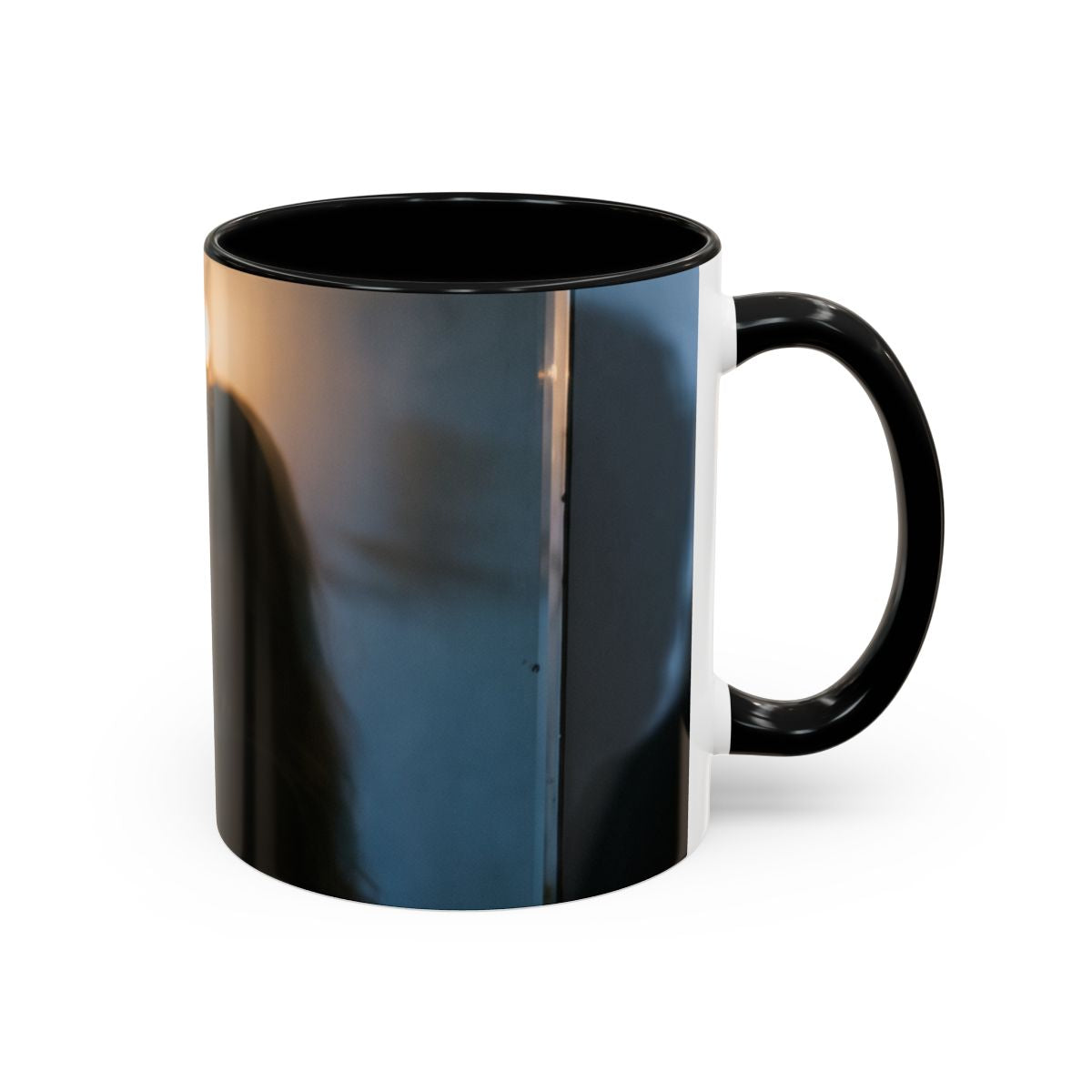 Midnight Shadow Accent Coffee Mug - Moody Aesthetic |...