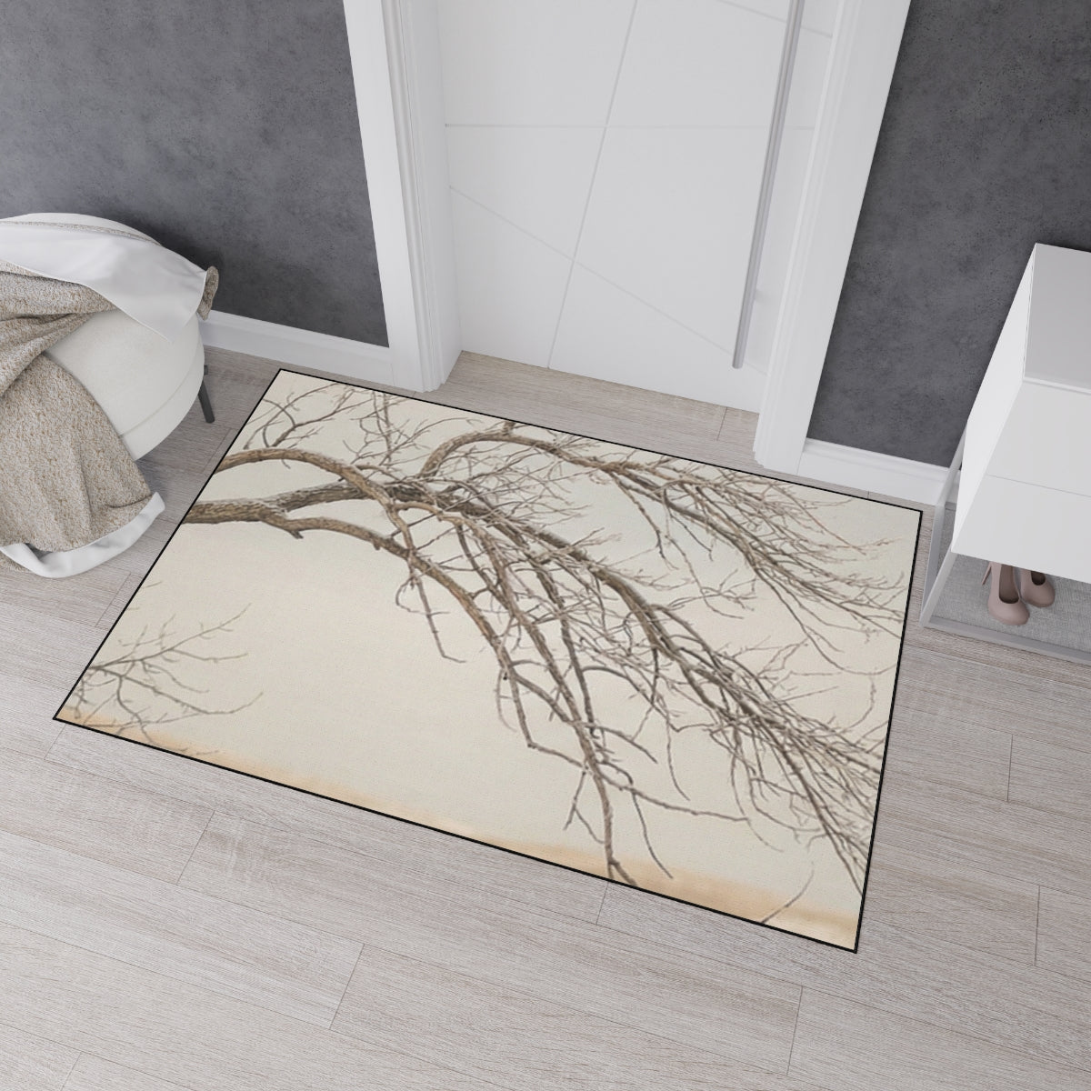 Heavy Duty Floor Mat - Winter Tree