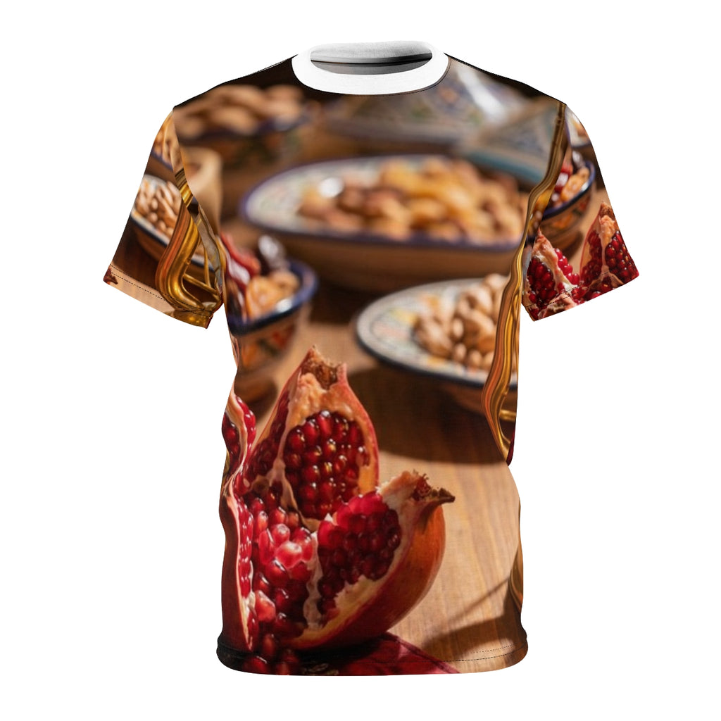 Unisex Cut & Sew Tee - Amber Lantern Feast | Echovira...