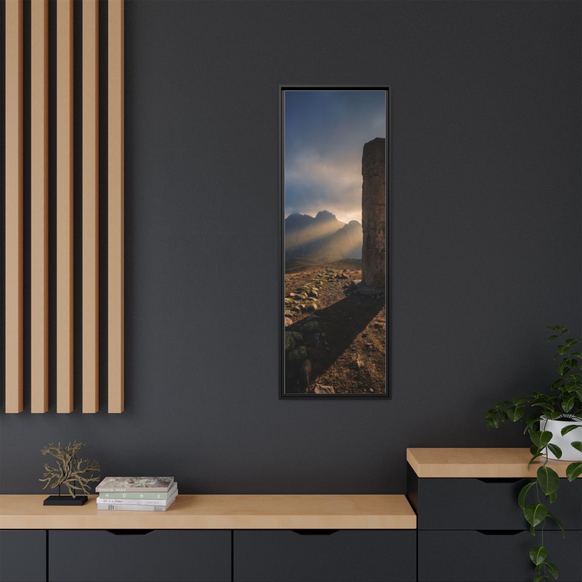 Framed Matte Canvas - Sun Peak