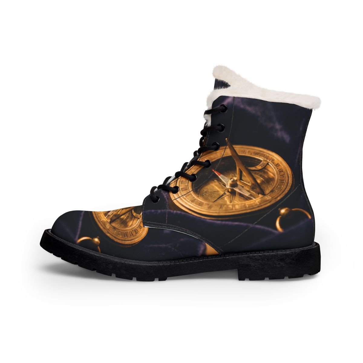 Sundial Compass Women's Fur and Leather Boots