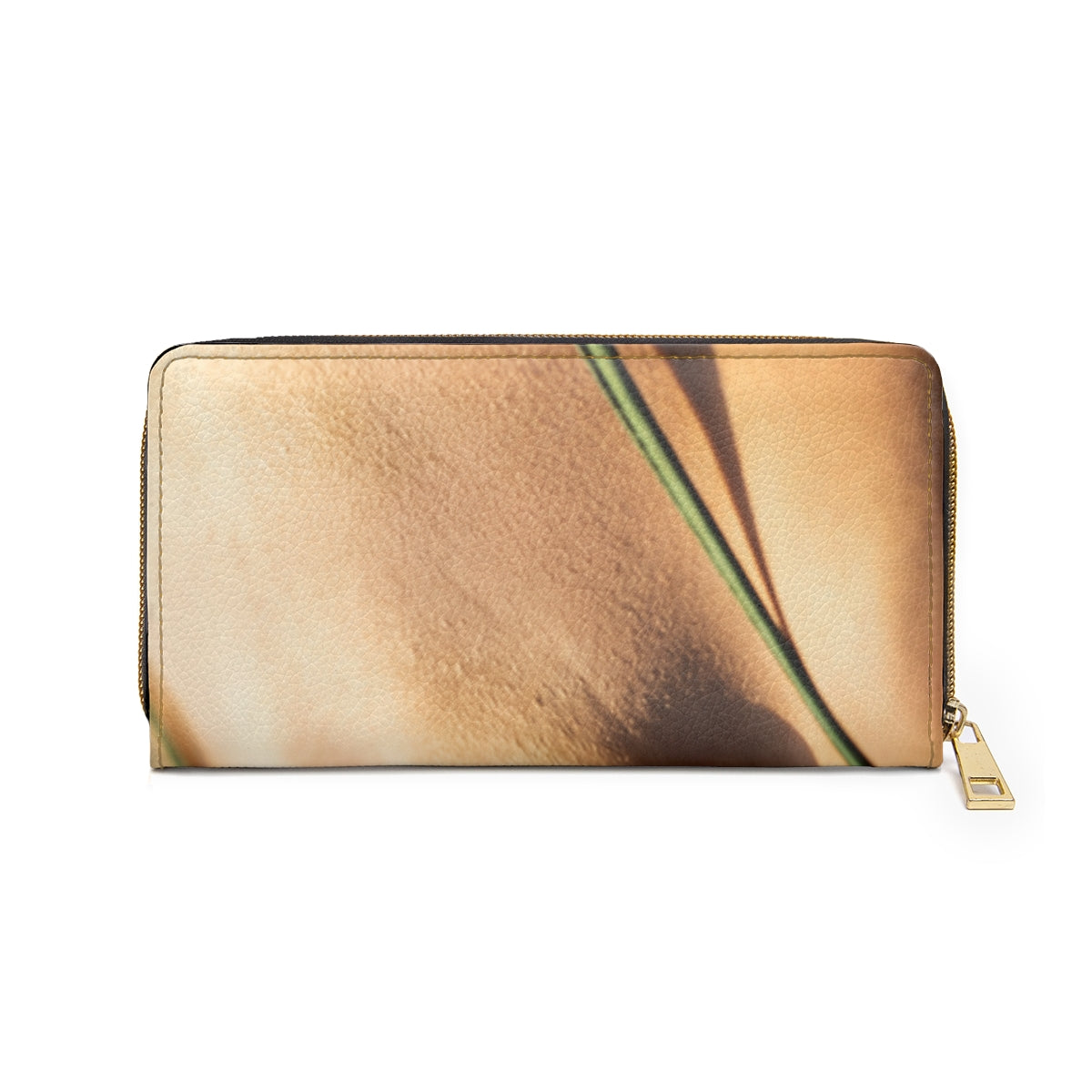 Golden Hour Zipper Wallet - Emerald Sunset Clutch | Echovira...