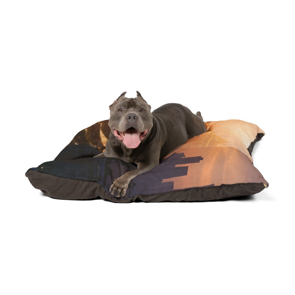 Pet Bed - Golden Hour Horizons Art Print | Echovira Gallery