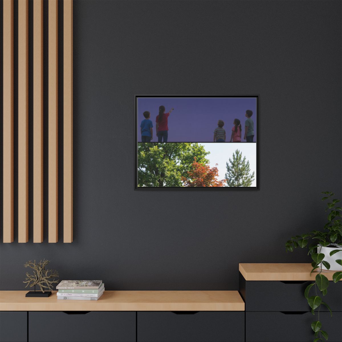 Framed Matte Canvas - Wilderness Gallery — Black / 1.25"