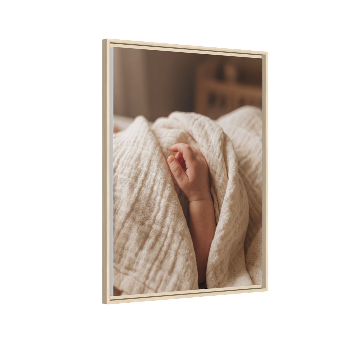 Matte Canvas, Framed - Neutral Nursery