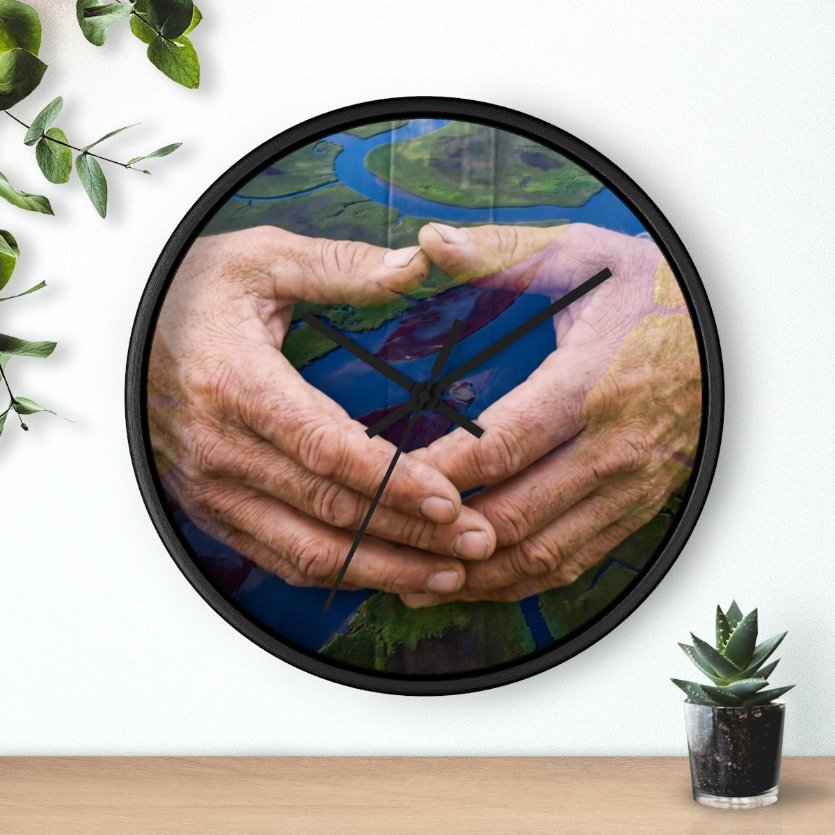 Wall Clock - Earth Flow | Echovira Gallery