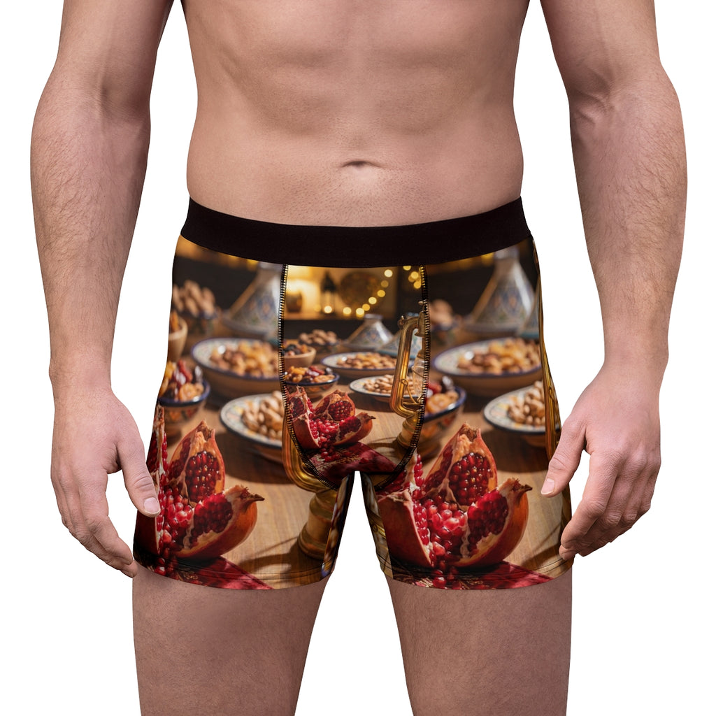 Men's Boxer Briefs - Amber Harvest Glow | Echovira Gallery