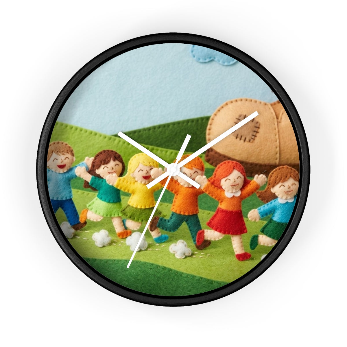 Wall Clock - Storybook Meadow Hour | Echovira Gallery