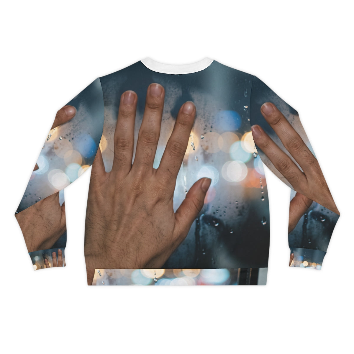 Men's Lightweight Sweatshirt Rainy City Bokeh