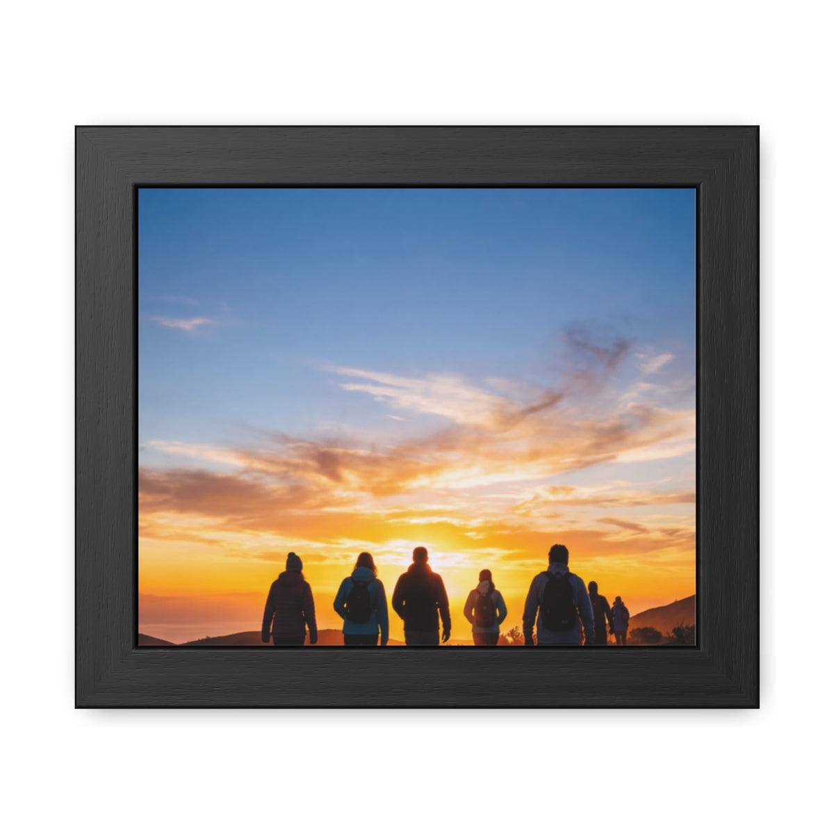 Framed Poster - Sunset Silhouette