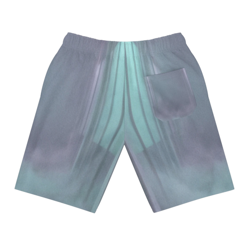 Athletic Long Shorts - Liminal Corridor Fog Art Print |...