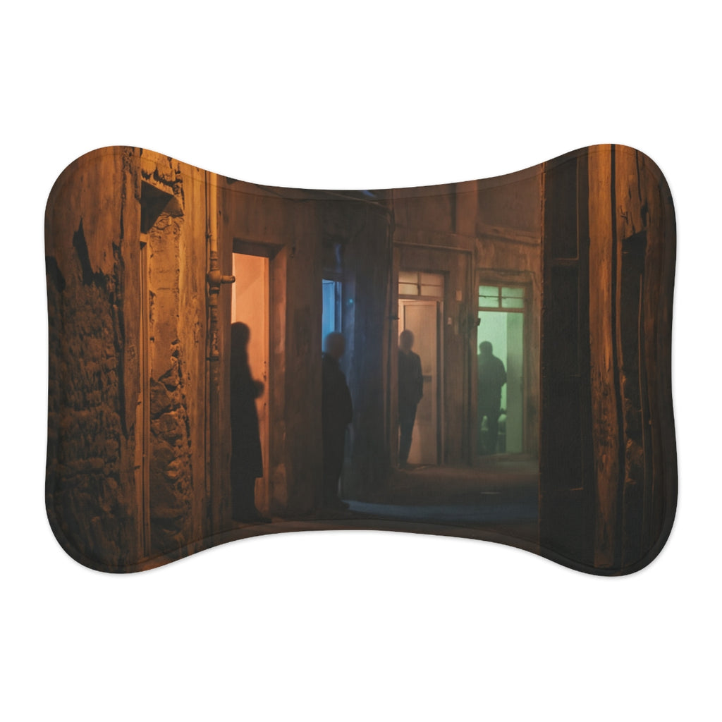 Pet Feeding Mats - Shadowed Alleyway Mystery Art Print |...