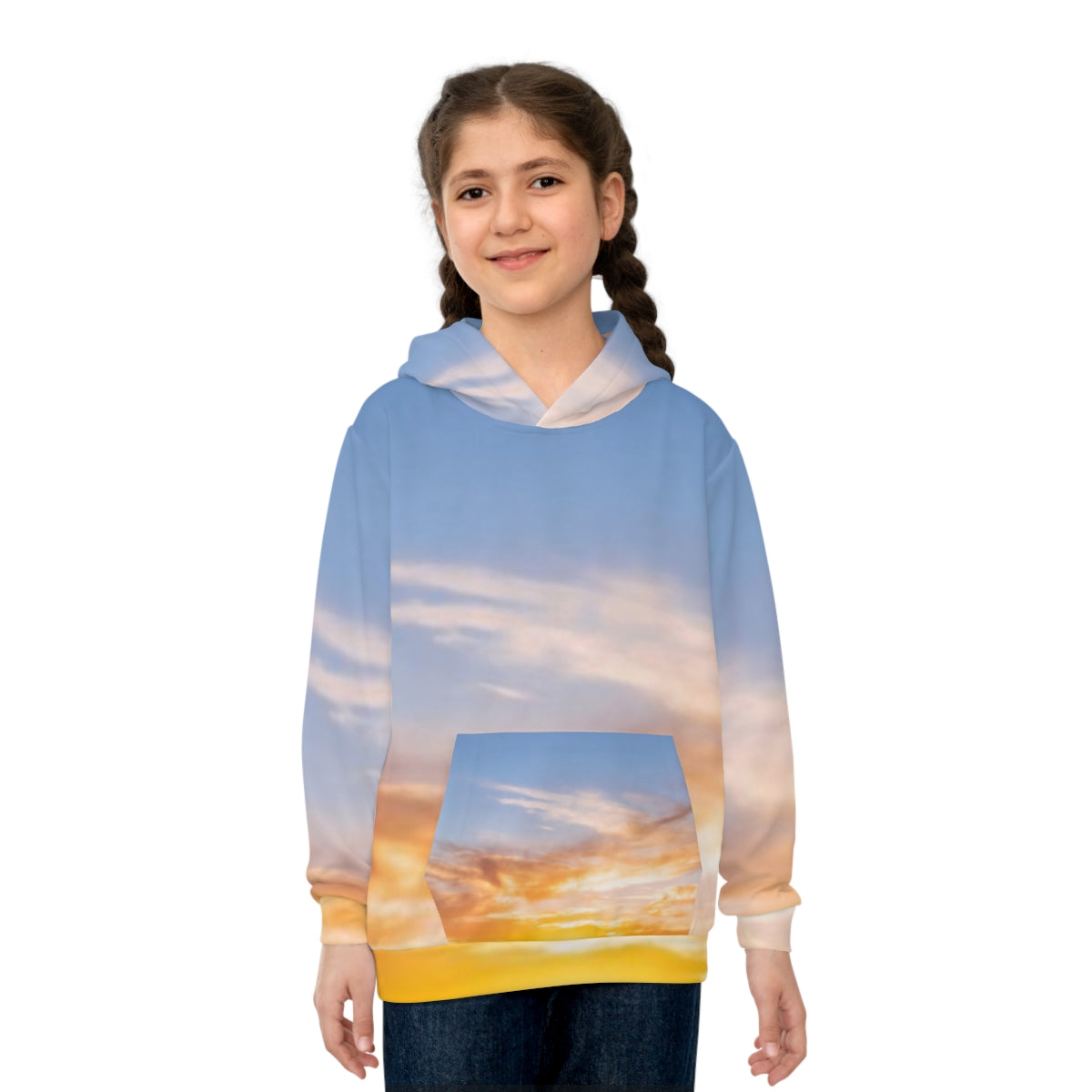 Children's Hoodie - Sunset Trail Trek | Echovira Gallery