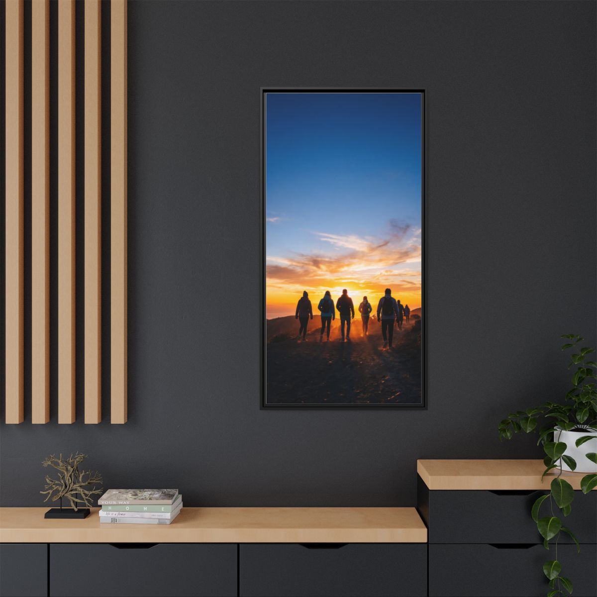 Matte Canvas, Framed - Epic Dawn Trek