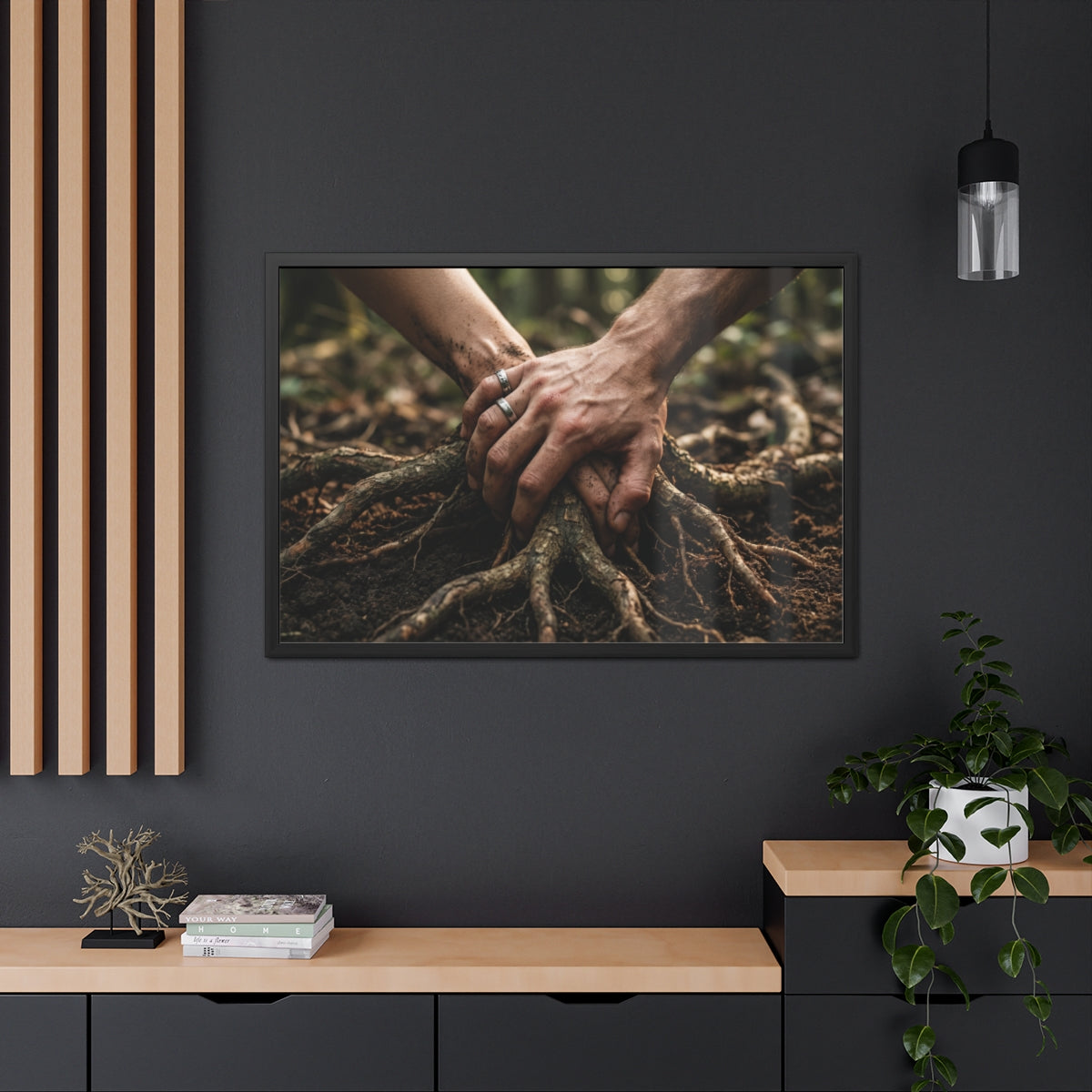 Forest Roots Landscape Framed Poster