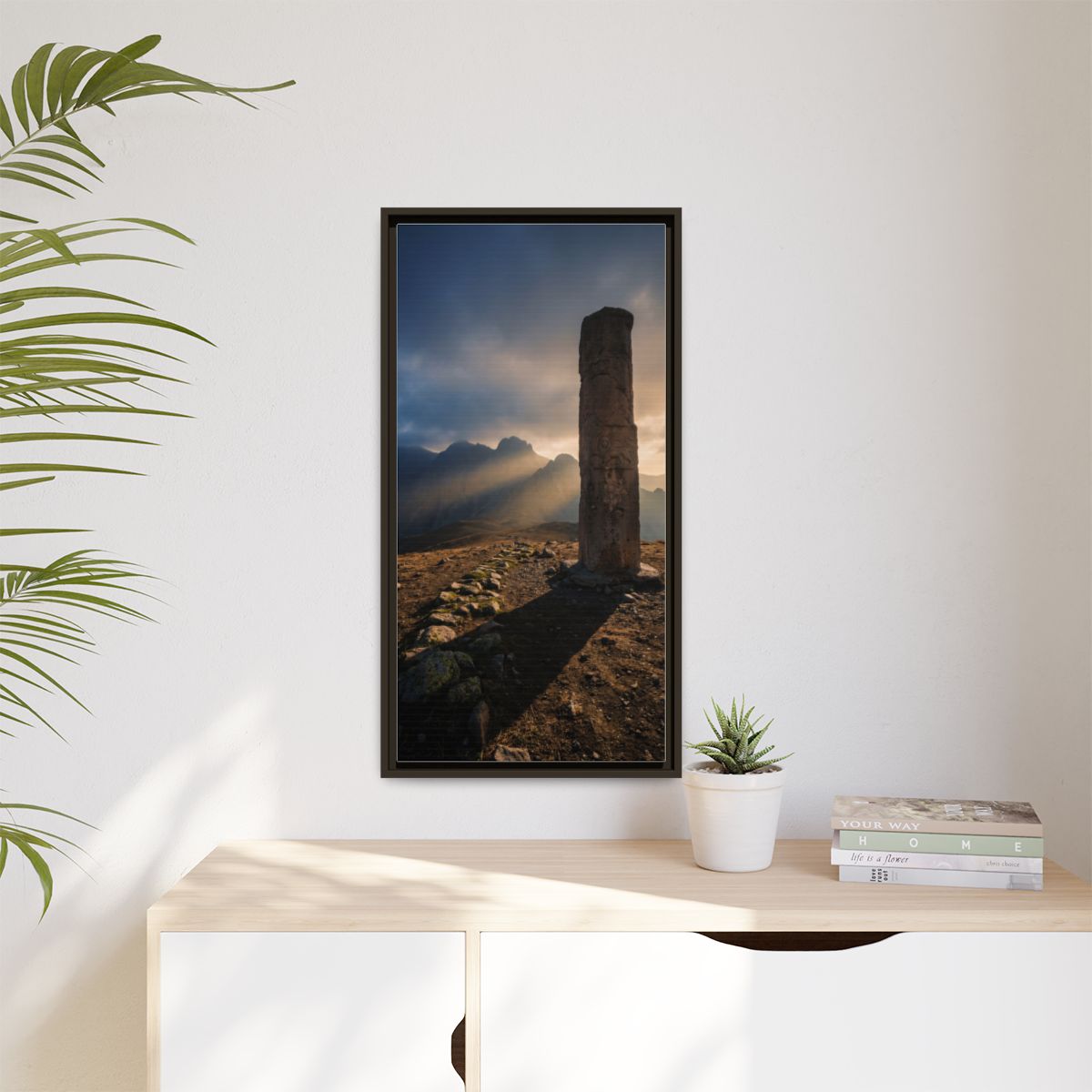 Framed Matte Canvas - Sun Peak